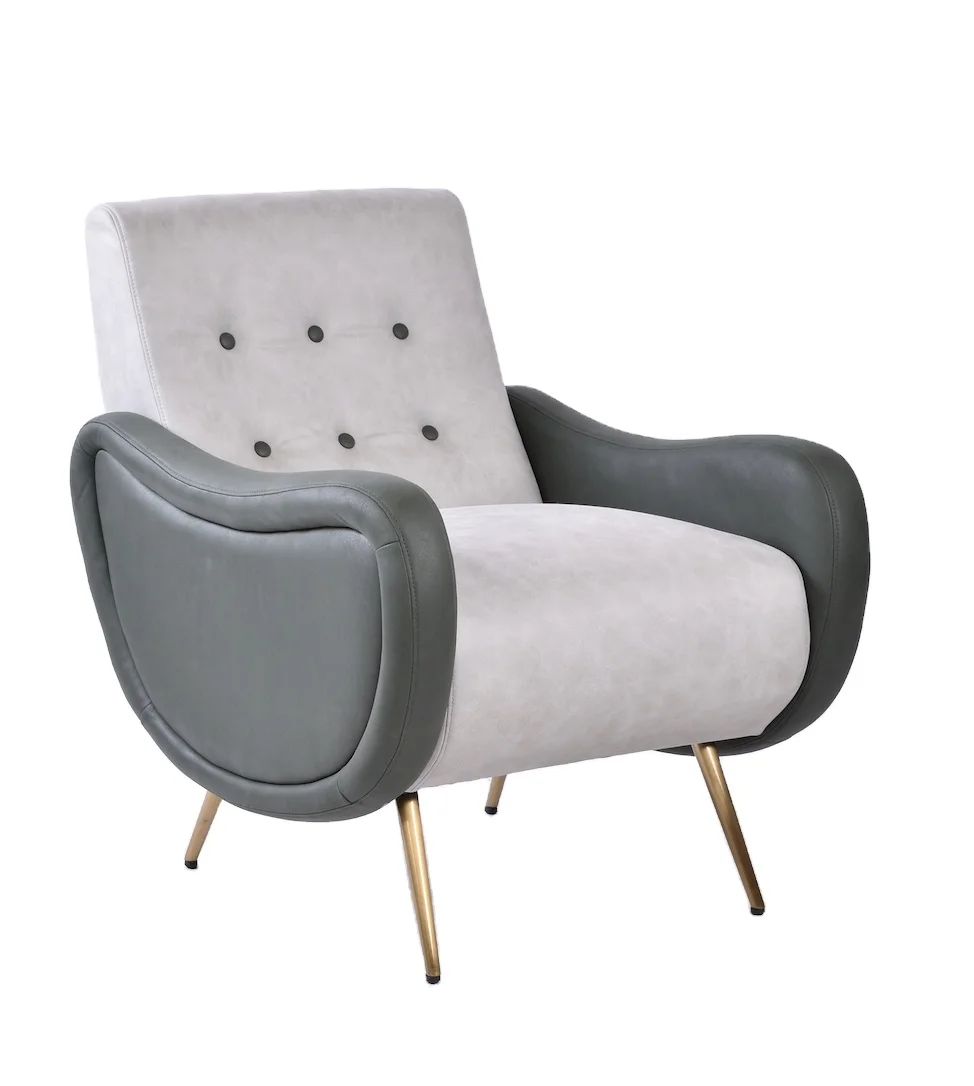 Modern Microfiber Accent Lounge Chair Home Living Room Bedroom or Hotel Lounge Style Fabric Armchair