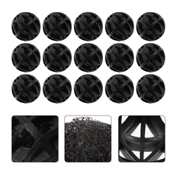 150Pcs Bio Balls Simple Filter Bio Balls Creative Aquarium Filter Bio Balls (Black)