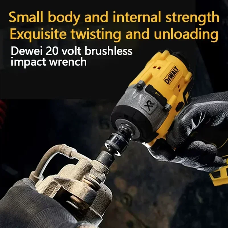 Dewalt-llave eléctrica inalámbrica de 3250RPM, llave de impacto sin escobillas de 205N.m, herramienta de reparación de energía de alto par para batería Dewalt de 20V