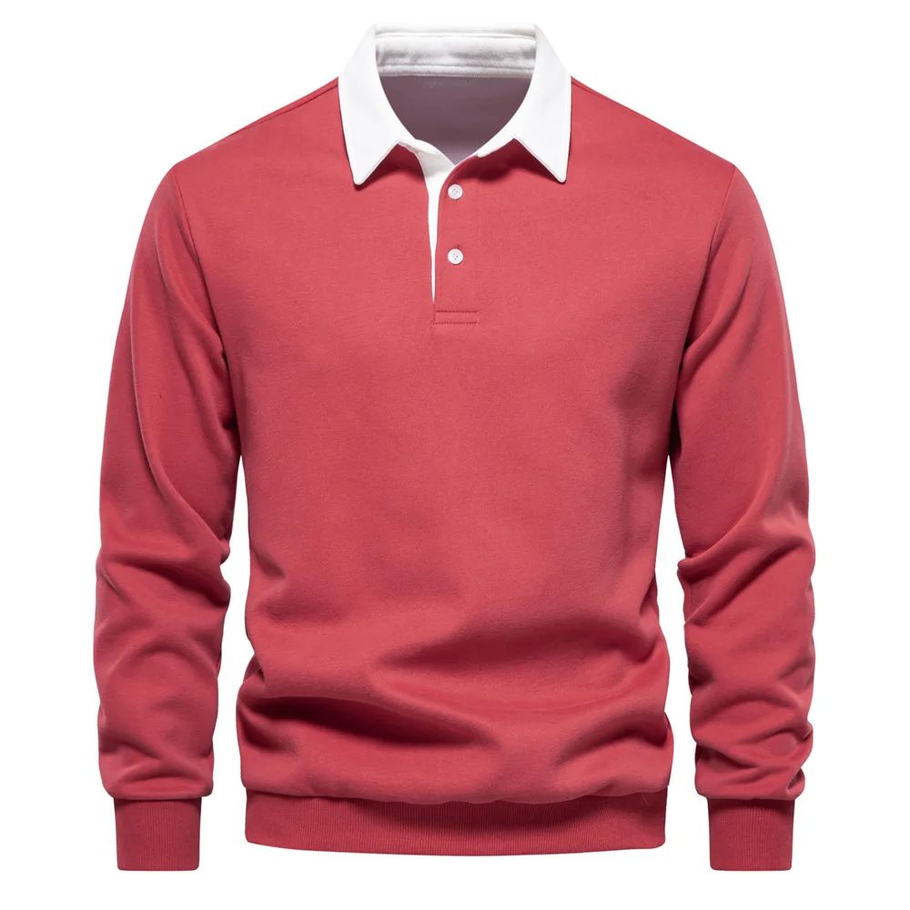 

New Men's Spring Fashion Design Polo Collar Sportswear Casual and Social Clothing High-quality Cotton Blend Men's Sportswear