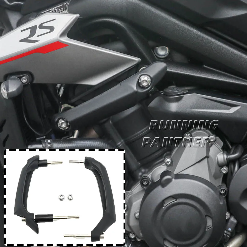 

NEW Motorcycle Engine Guard Crash Frame Slider Falling Protector Cover Kit FOR Street Triple 765S 765R 765RS