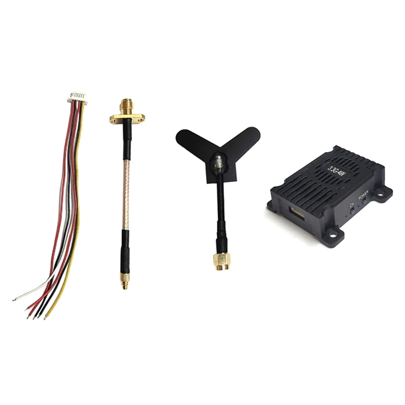 3.3G 4W VTX Image Transmission Transmitter For FPV RC Long Range Racing Drone