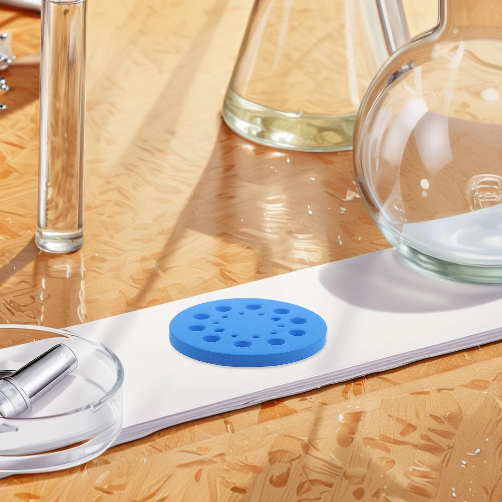 

Test Tube Rack Foam Tube Holder Multi-Tube Equipment Organizer Reusable Washable Vial Stand