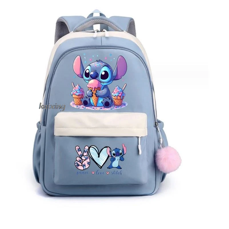 

MINISO Hot Lilo Stitch Backpack Girls Boys Knapsack Teenager Student Back To School Rucksack Travel Bags Women Mochilas