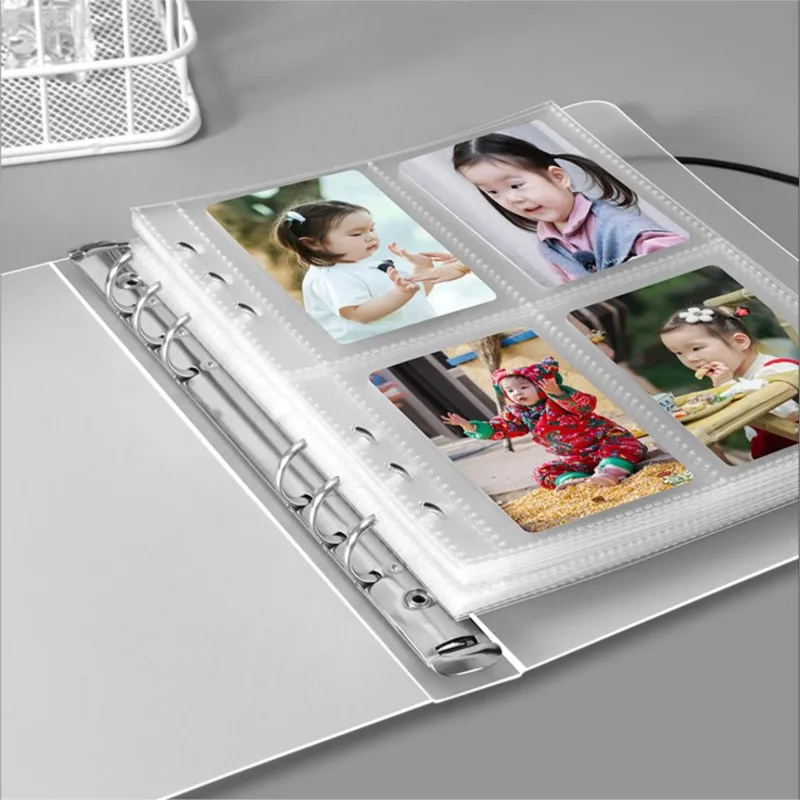 6 Ringband Cover 4 Pocket Bindmiddelen Trading Card Album Houder Collectie Mappen Fit voor YuGiOh MTG TCG Game Sport kaarten foto