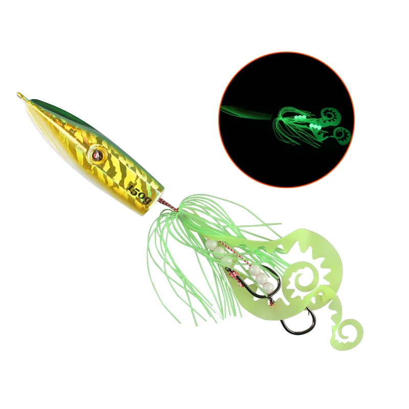 Imagem -05 - Pesca-inchiku Fishing Lure Cabeça de Metal Saia Polvo Japão Kingfish Garoupa Snapper Isca Lenta 100g 120g 150g 200g 250g as