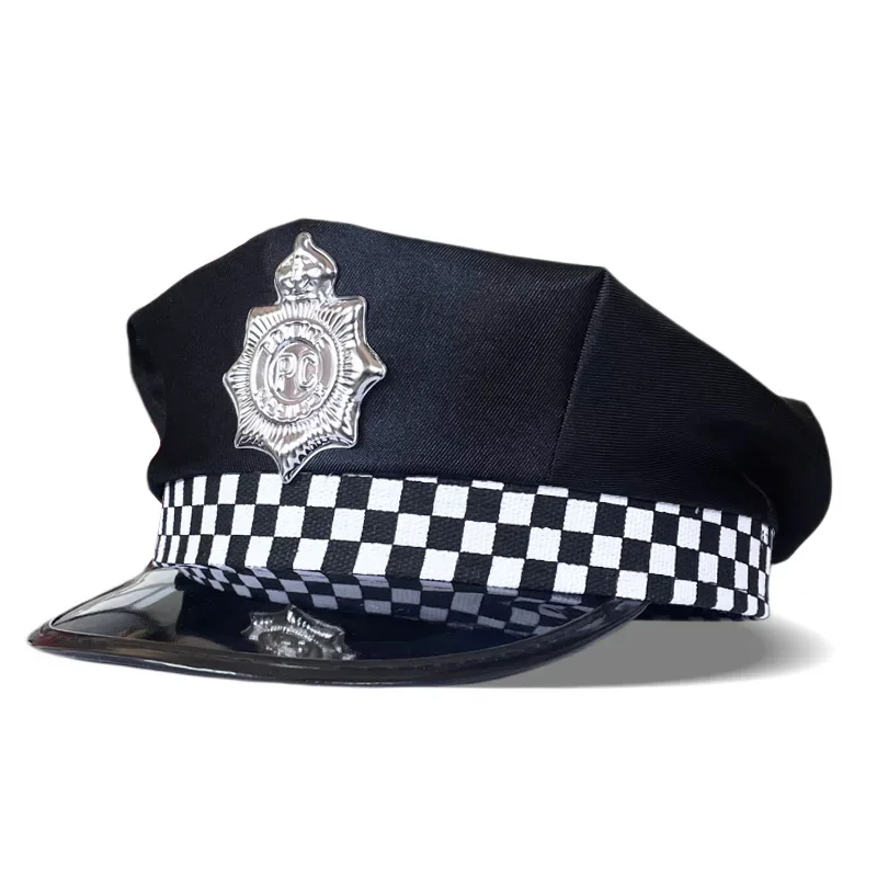 Disguise As A Police Officer, Hat, Octagonal Decoration, Uniform Accessories, Halloween Carnival Party Props,cosplay Performance