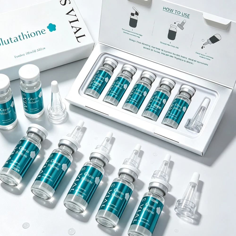 10ml Glutathione Radiance Ampoule 0.25mm Needle Essence Intense Hydration Anti-Wrinkle Improve Skin Elasticity Facial Skincare