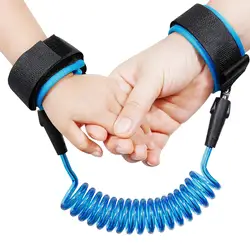 1.5m Kids Safety Harness Adjustable Children Leash Anti-lost Wrist Link Traction Rope Baby Walker Wristband