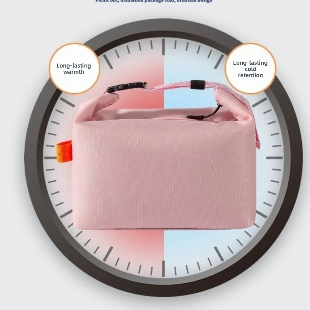 حقيبة غداء معزولة سميكة سعة كبيرة من قماش أكسفورد حقيبة تخزين المواد الغذائية تخزين حراري مقاوم للماء