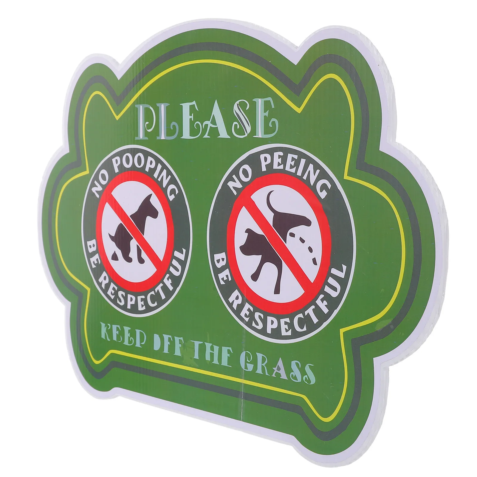 Dog Signs for Yard Warning Poop Lawn No Funny Pooping and Peeing Garden Animal Owner Reminder