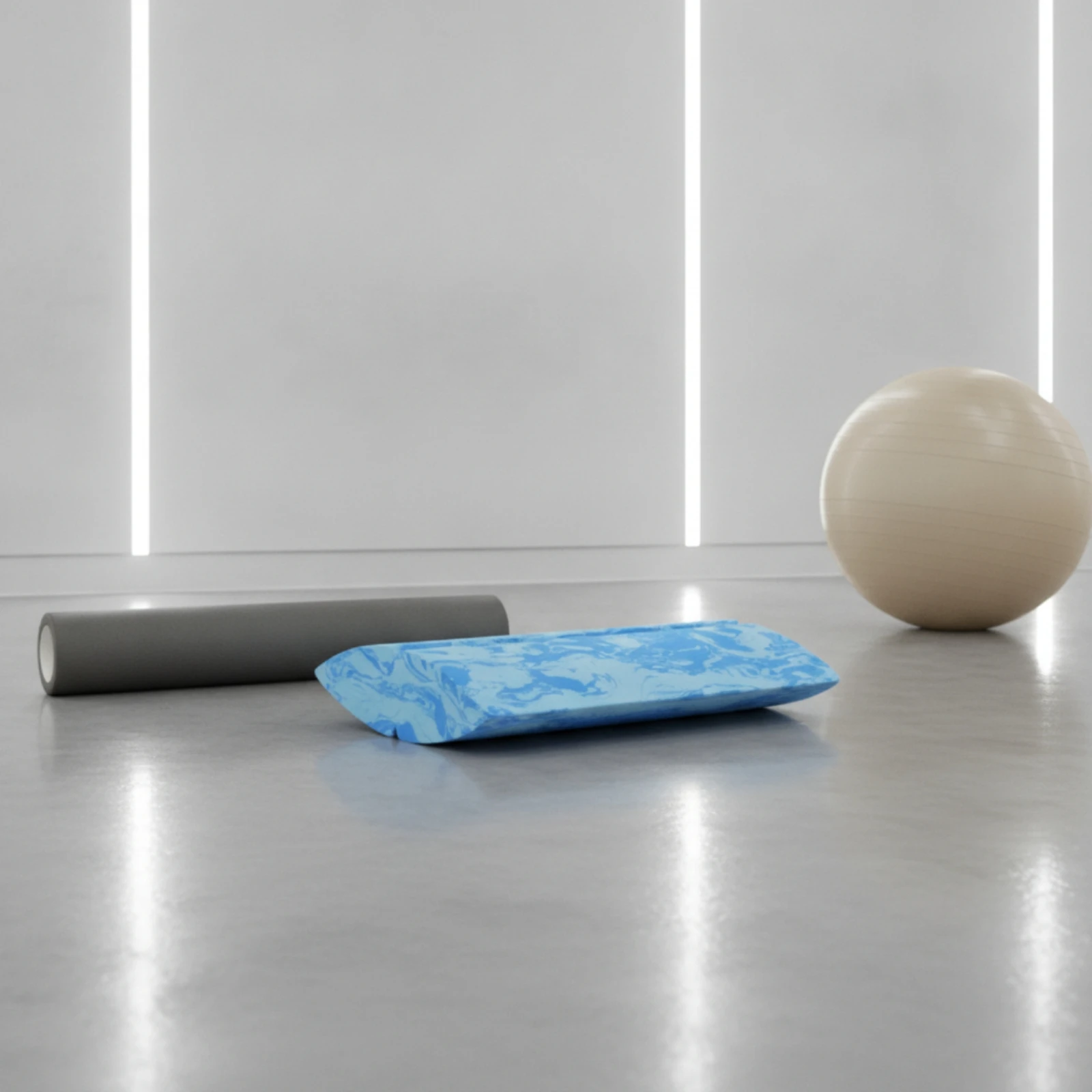 Mind-Body Practice Balance Rocker Molded Balance Wedge Calf Stretcher Easy to Store Foot Stretcher Non-Slip for Yogis, Home Gym