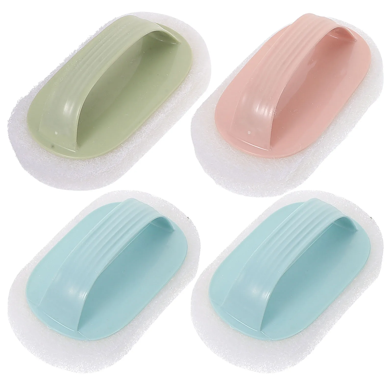 

4 pcs Sponge Bathroom Cleaning Bathtub Scrubber Bathroom Cleaning Brush Tools Scour Bathtub Pool Glass Premium