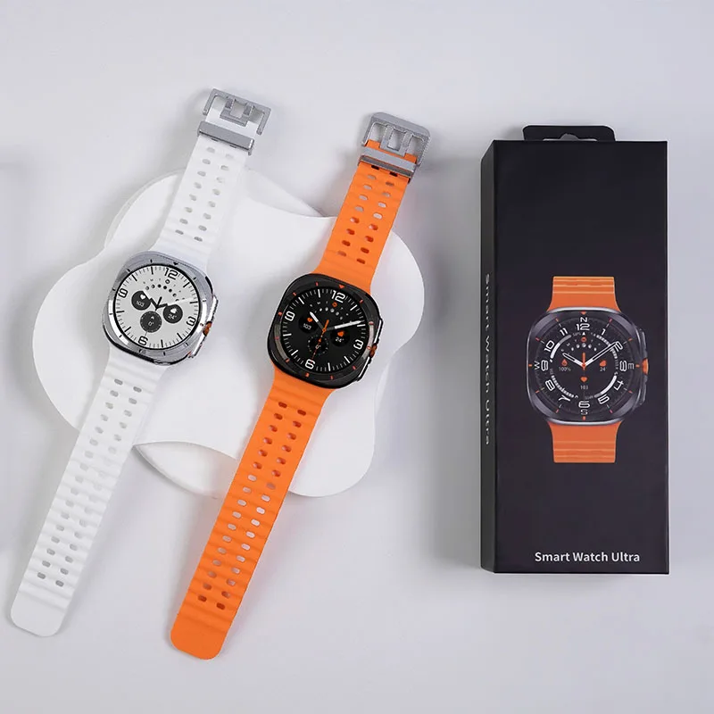 Reloj inteligente W7 Ultra Amoled 466*466 HD Smartwatch BT llamada salud Fitness Tracker deporte al aire libre reloj inteligente para Samsung