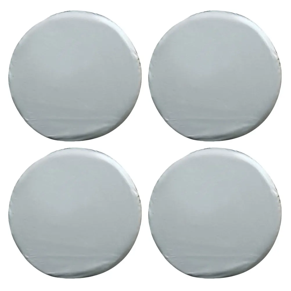 

4 Pcs Tire Cover Heavy Duty Waterproof Oxford Fabric Universal Wheel Protectors Silver Travel Spare Car Accessories Durability