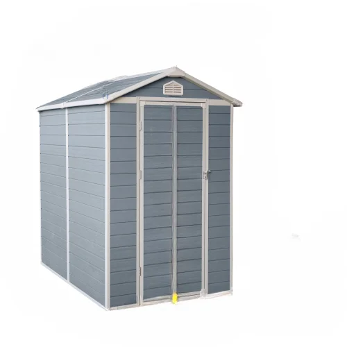 

Resin Outdoor Storage Shed Kit-Perfect to Store Patio Furniture,Grey