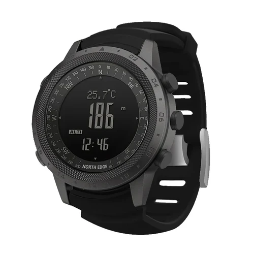 Reloj inteligente NORTH EDGE DESERT para hombre, altímetro, barómetro, brújula, reloj inteligente militar del ejército, reloj para nadar y correr, resistente al agua 50m