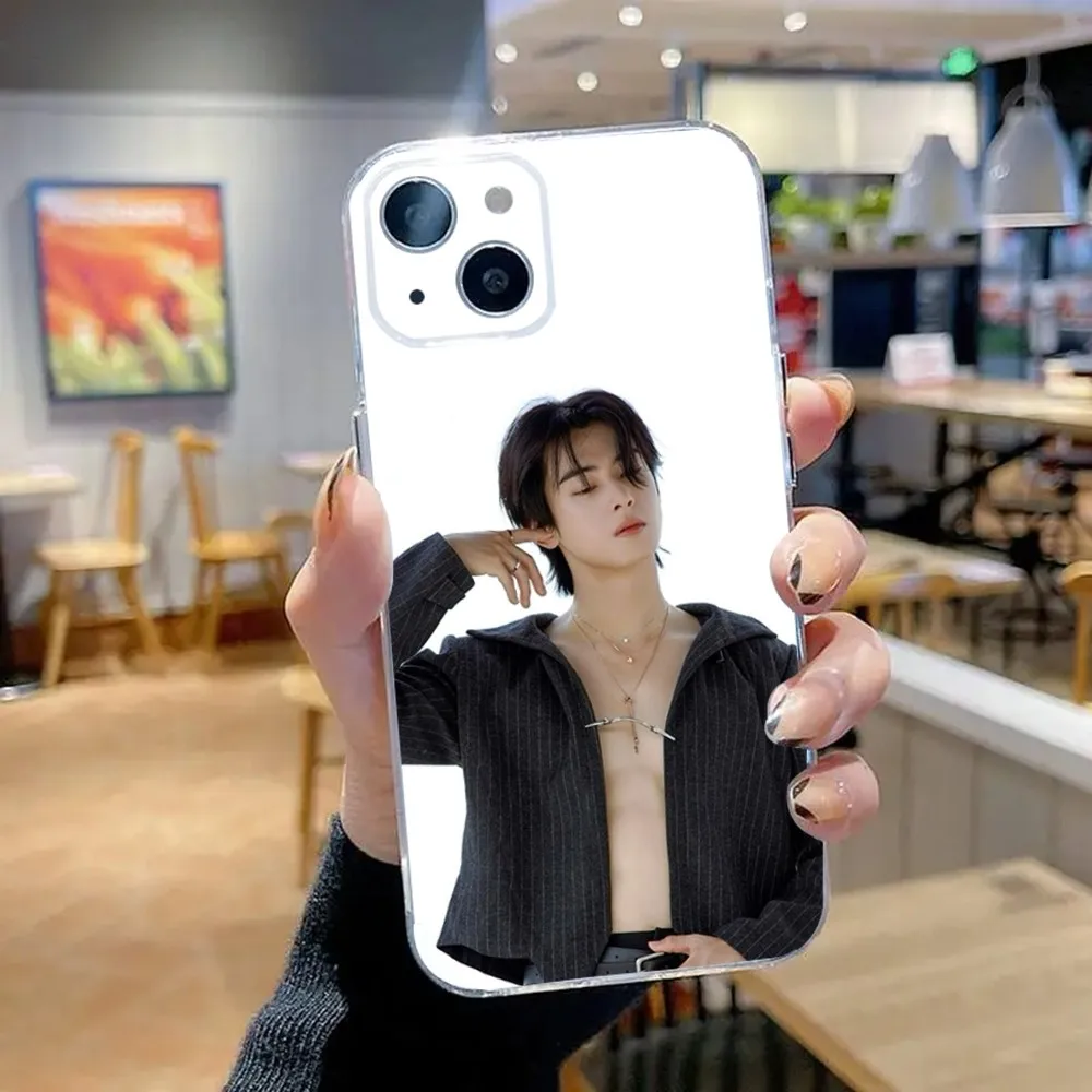 Cha EunWoo Korea Actor Phone Case For iPhone 15,14,13,12,11 Plus,Pro,Max,XR,XS,X,7,8 Plus,SE,Mini Transparent Silicone Soft