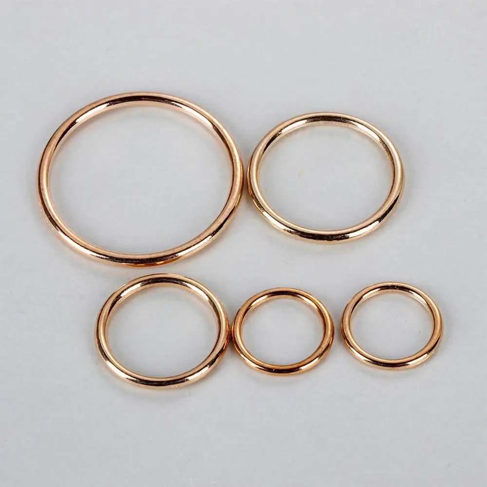 10pcs/lot Gold Silver Circle Ring Connection Alloy Metal Shoes Bags Belt Buckles DIY Craft Supplies Webbing