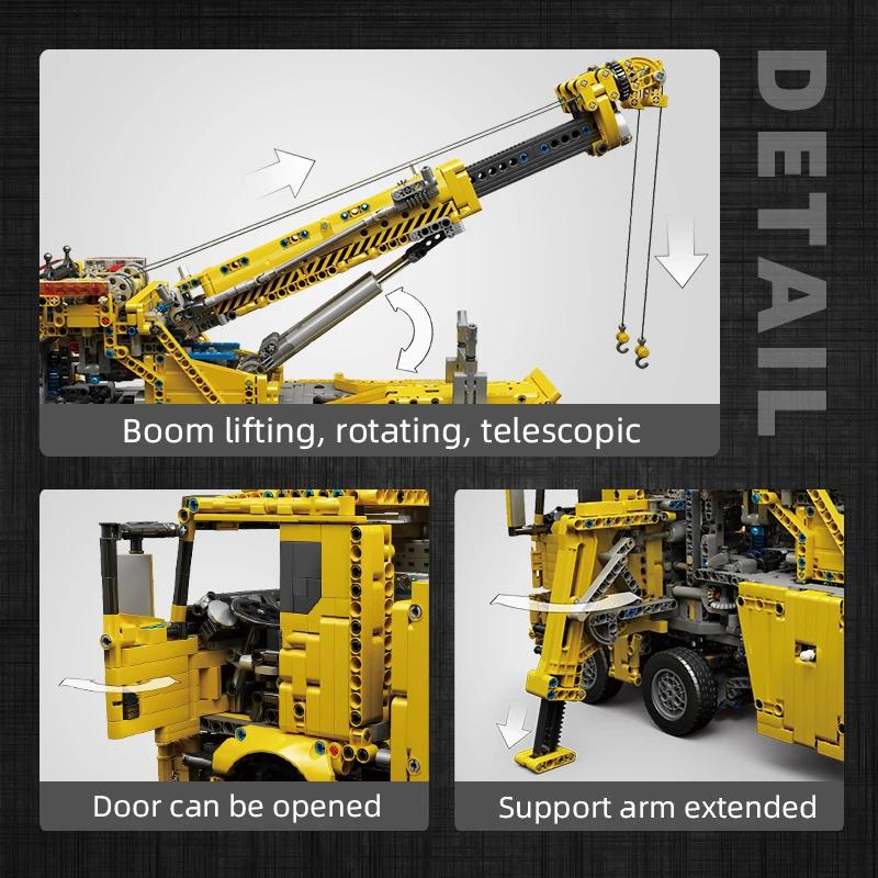 Aplikacja do samochody zabawkowe technicznego 17028 i RC zmotoryzowany Model ciężarówki ratownictwa przeciwpożarowego klocki do budowy murowany