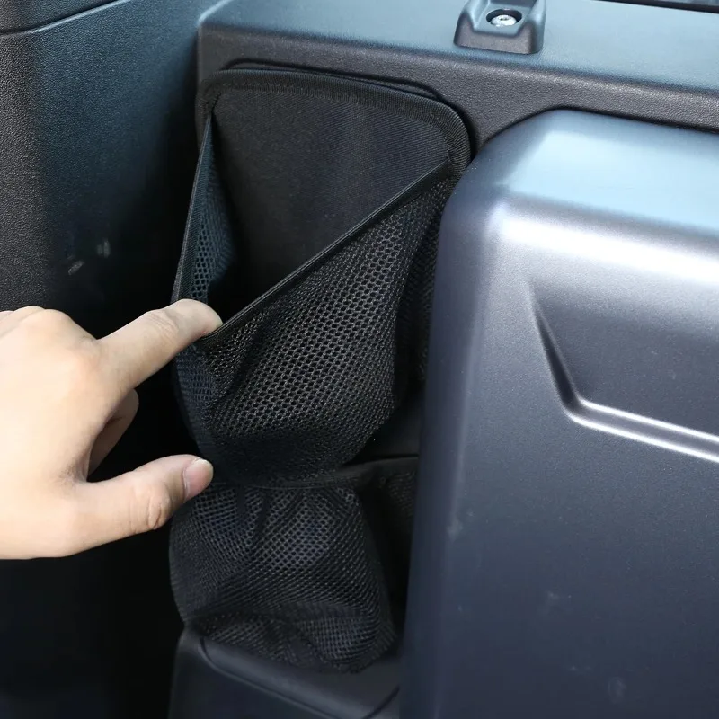 

For Land Rover Defender 90 110 2020-2024 Car Styling Oxford Cloth Black Trunk Side Storage Mesh Bag Storage Bag Car Accessories