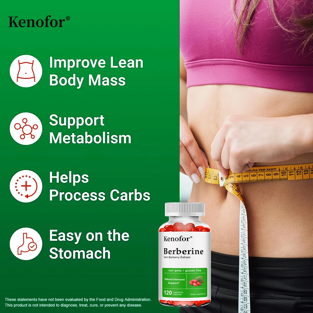 مكمل بربري - 500 ملجم، يعزز صحة الجهاز الهضمي، مضاد للأكسدة، يدعم الجهاز المناعي، صحة القلب والأوعية الدموية، 120 كبسولة #6