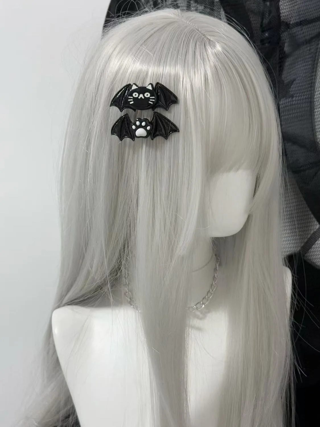 Pince à cheveux griffe de chat noir pour filles, Harajuku, gothique, punk, sous-culture originale, SAFWings, Lolita, épicé, Y2K, accessoires pour cheveux