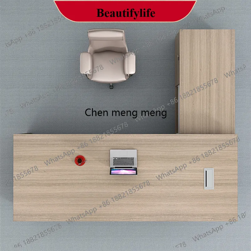 

d178 Simple, modern and fashionable office furniture Atmospheric President's table Large class manager Table and chair combinati