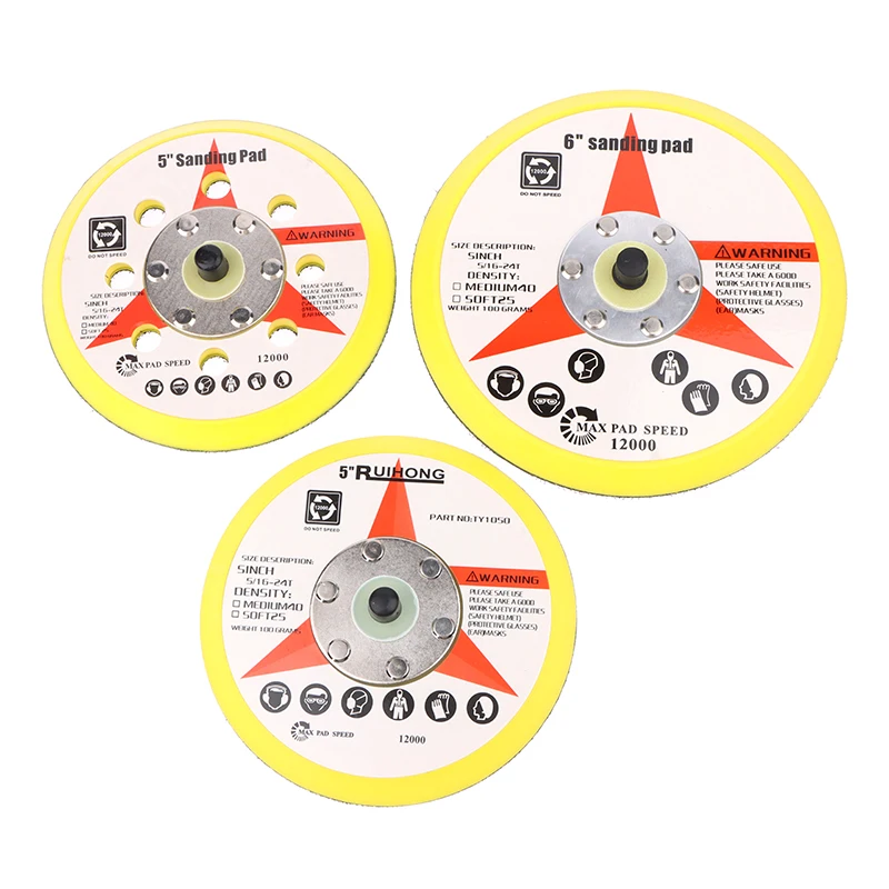 Tampone abrasivo di backup con anello a gancio per filettatura da 5/6 pollici tampone abrasivo per lucidatura levigatrice piastra di supporto smerigliatrice utensili elettrici