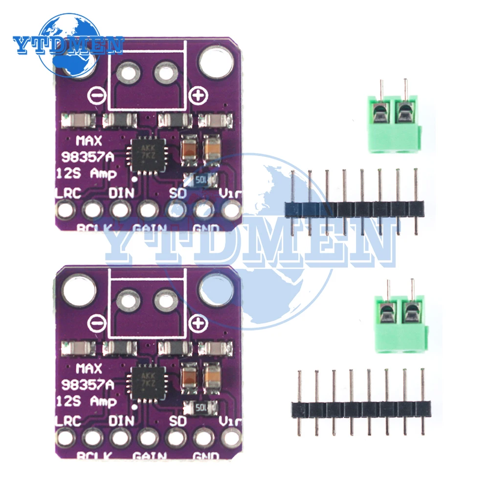 1/2PCS MAX98357 MAX98357A I2S Audio Verstärker Modul 3W Klasse D Stereo Amp Board Filterlose Audio decoder Boards