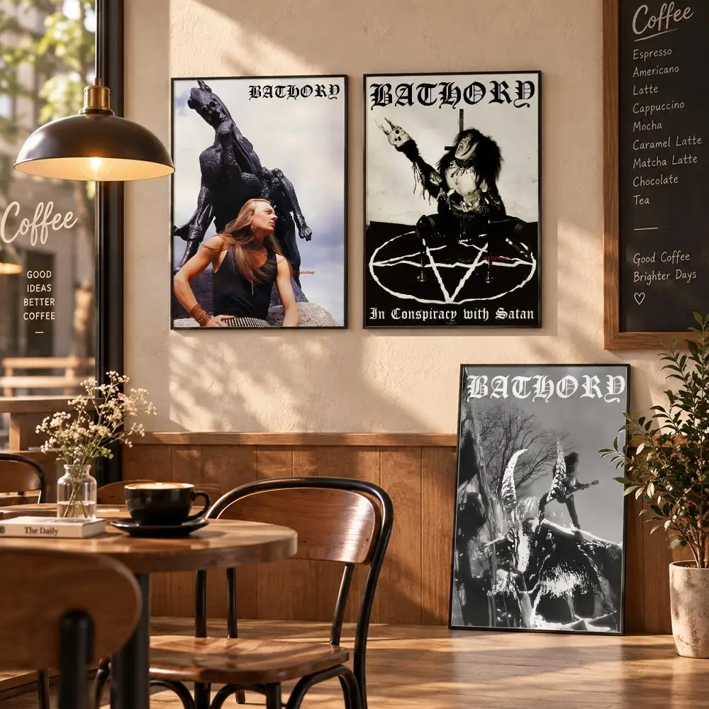 Bathory Q-Quorthon Poster Stickers Painting Mural HD Wall Decals for Bedroom Living Room Home Self-Adhesive Decor Gift