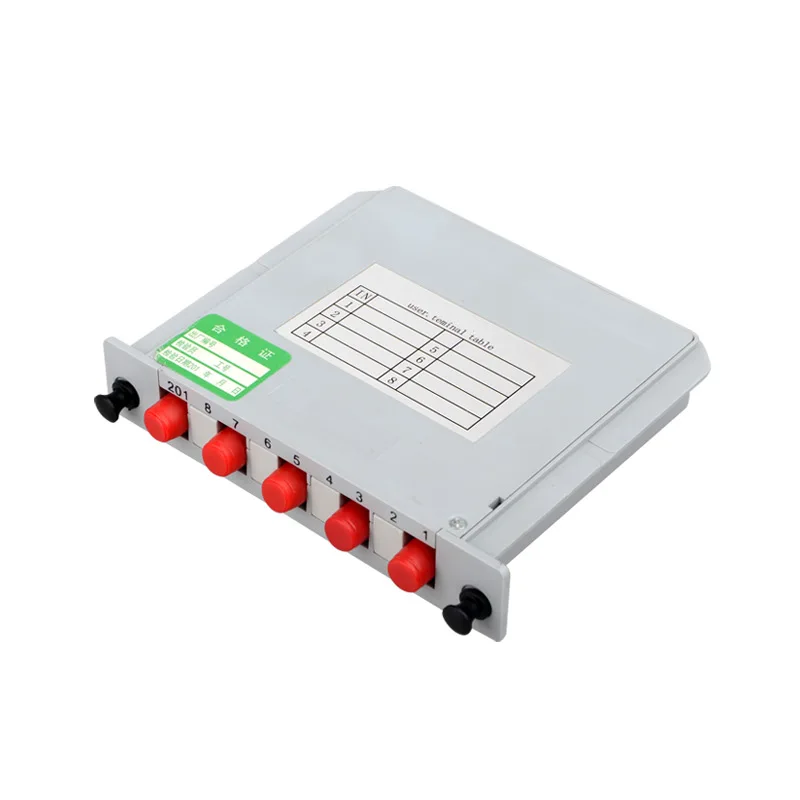 

Fiber optic splitter 1 : 4 FC UPC Cassette PLC 1x4 optical splitter 1-4 box CATV FTTH factory OEM