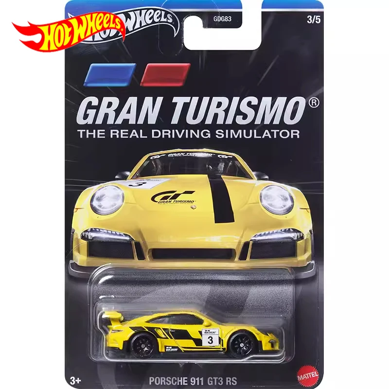 Original Hot Wheels Car Gran Turismo Porsche 911 GT3 RS Toys for Boys 1/64 Diecast Alloy Model Voiture Collector Birthday Gift