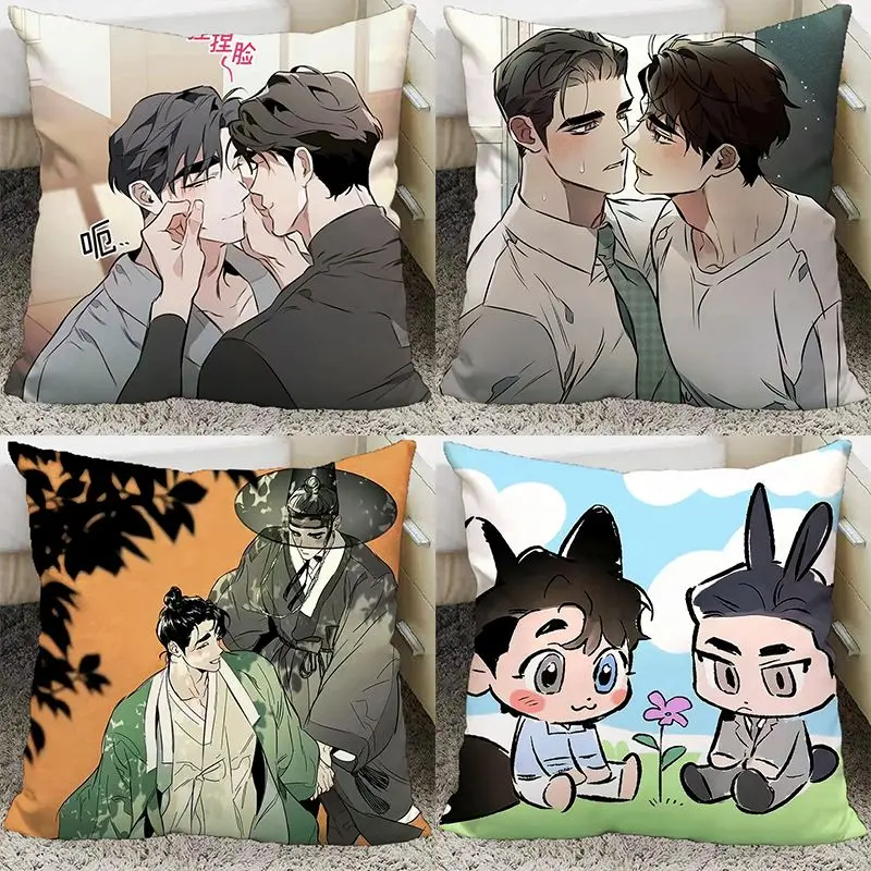 Define The Relationship Manhwa Bl Manwha Pillow and Pillowcase Covers Case Decorative Pillows Cushions Home Decor 40x40cm