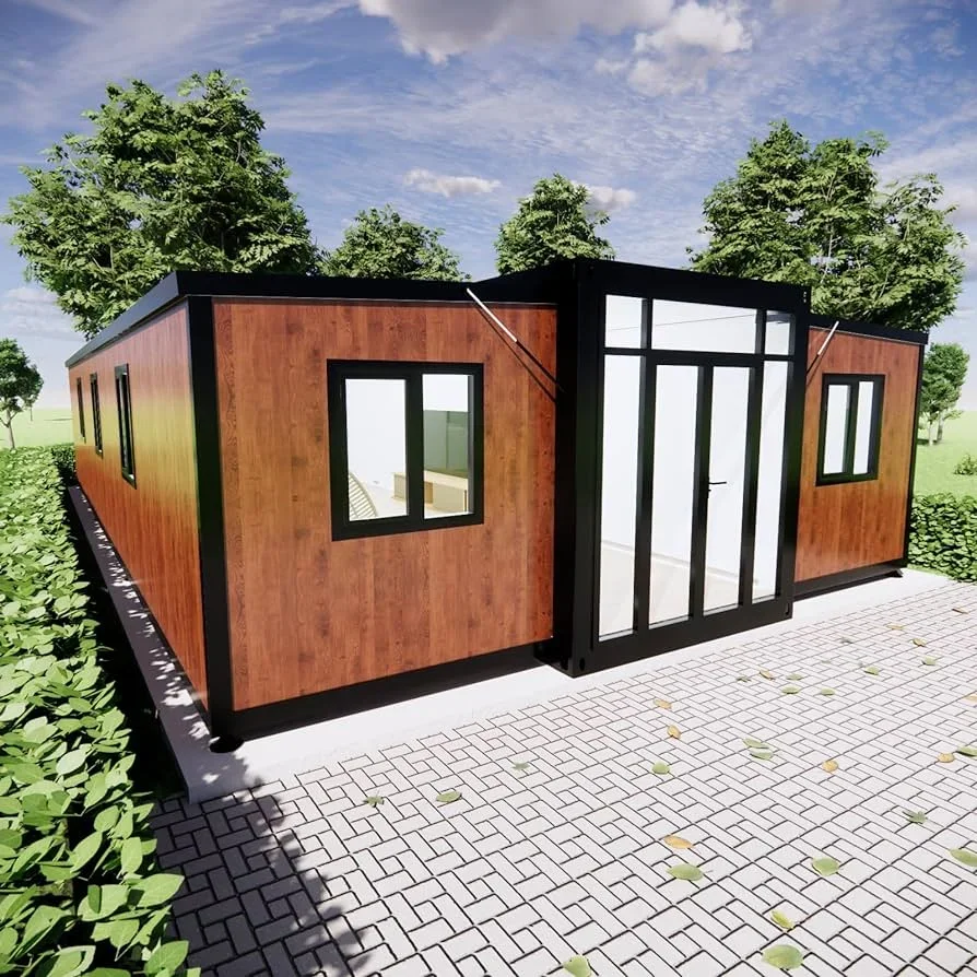 High quality 40/20FT Light Steel Prefab Villa With Bathroom And Kitchen Prefabricated Expandable Container House Mobile Home