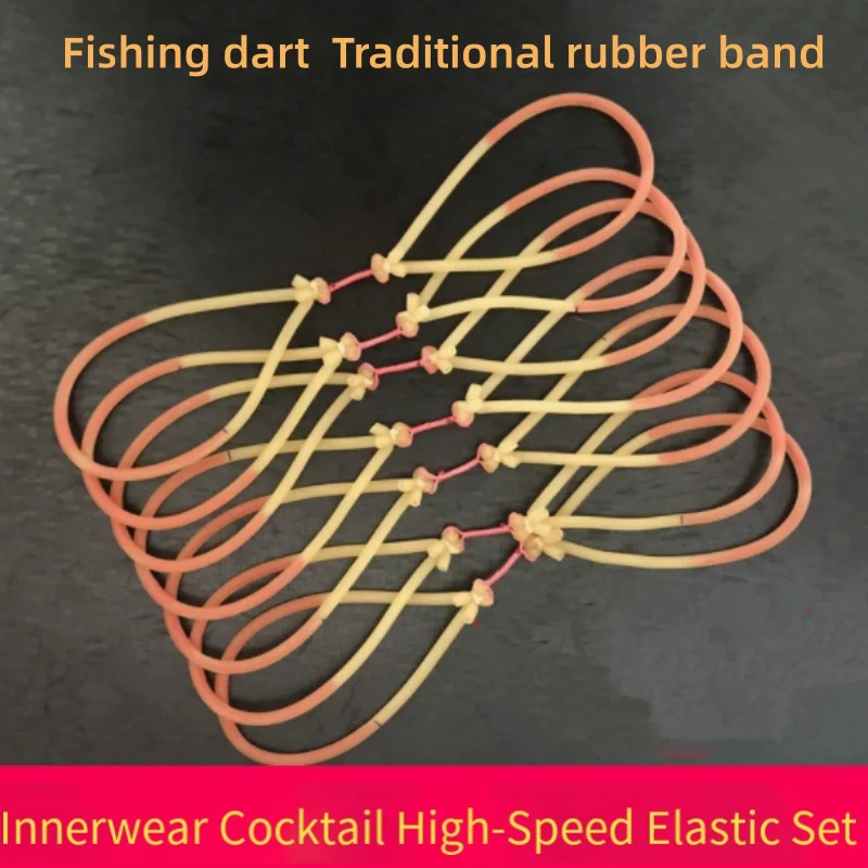 Slingshot Latex Band Kit for Fishing Durable Replacement Elastic Tubes for Outdoor Target Shooting and Fishing Activities