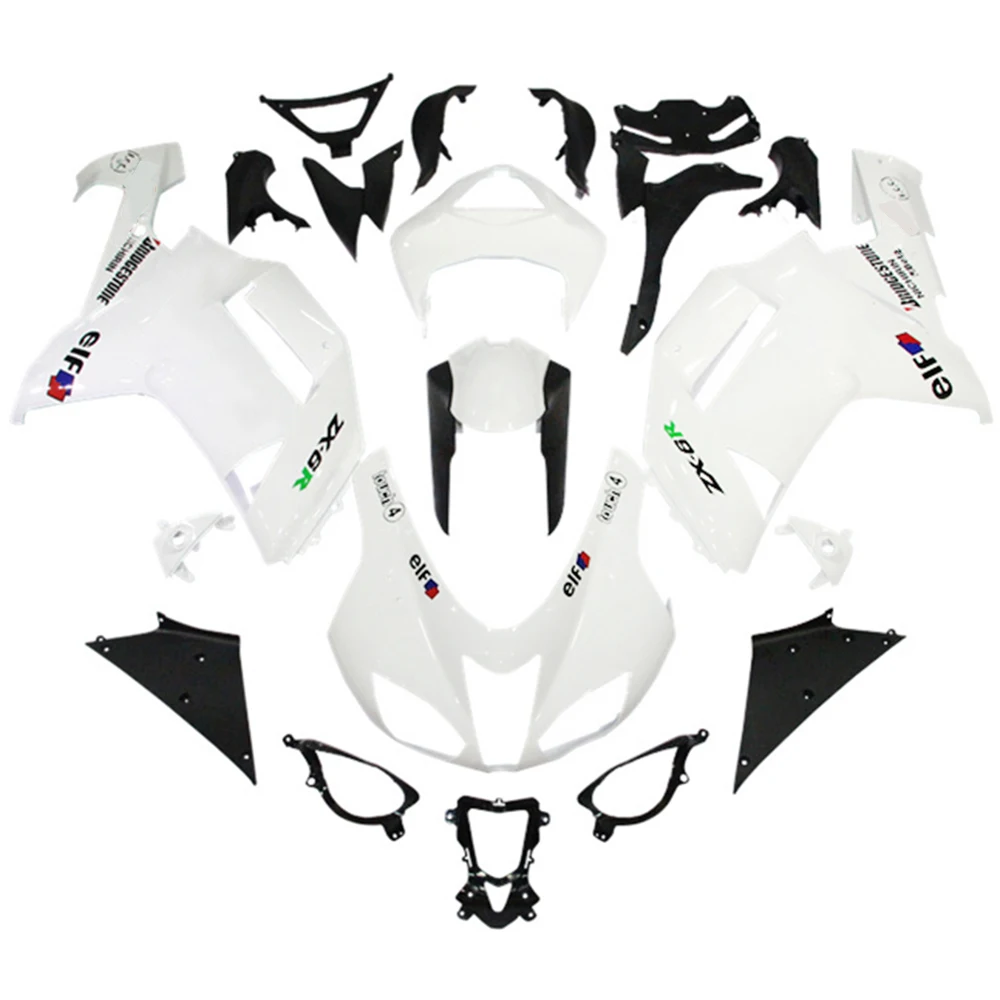 Motorcycle Fairing Kit For Kawasaki Ninja 636 ZX6R ZX-6R ZX 6R 2007 2008 ABS Plastic Injection Body Bodykits Accessories Black