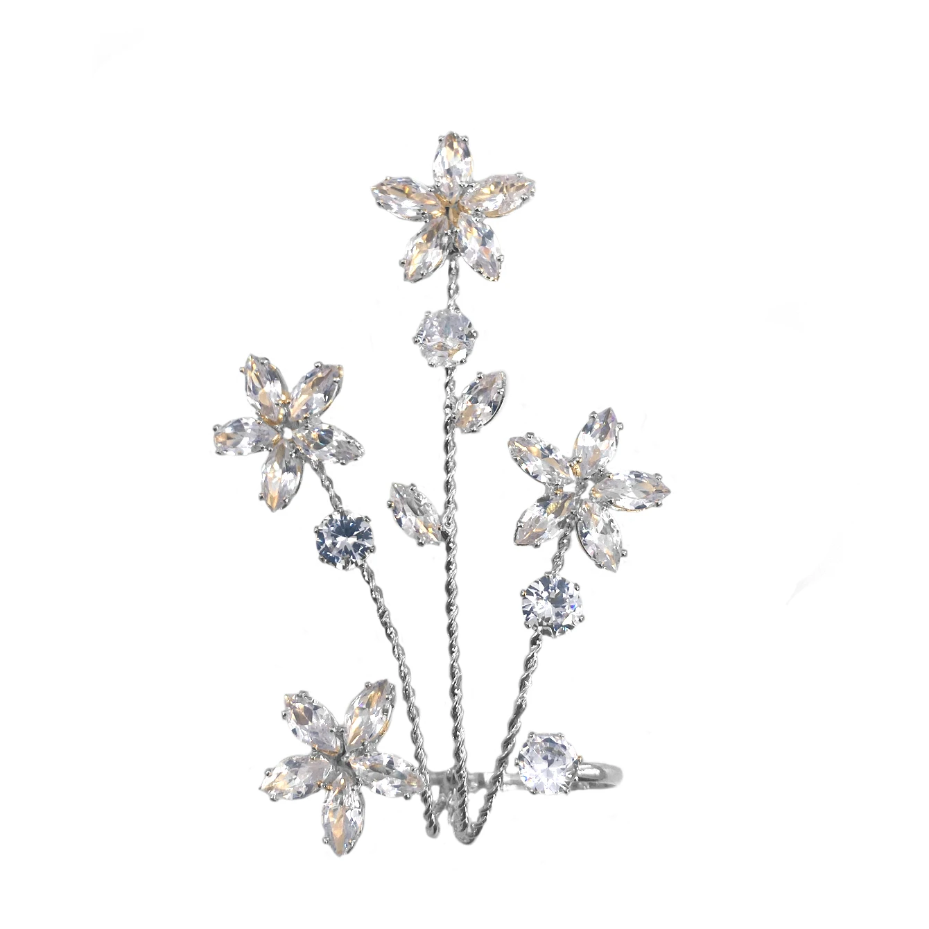 1cp Luxury Zircon Flower Women\'s Foot Ring Sexy Barefoot Beach Accessories