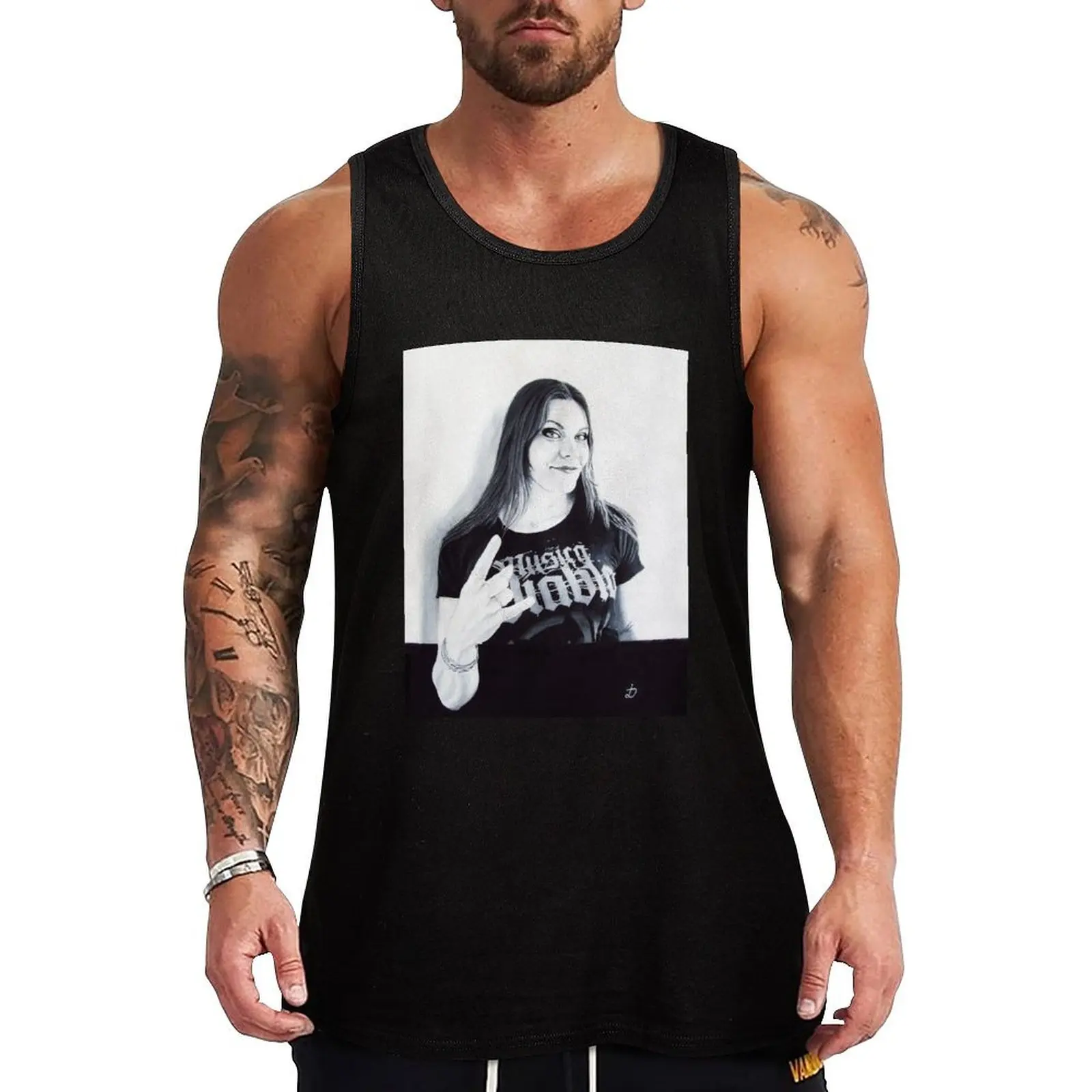 

Floor Jansen Portrait. Tank Top cute tops summer 2025 bodybuilding for men