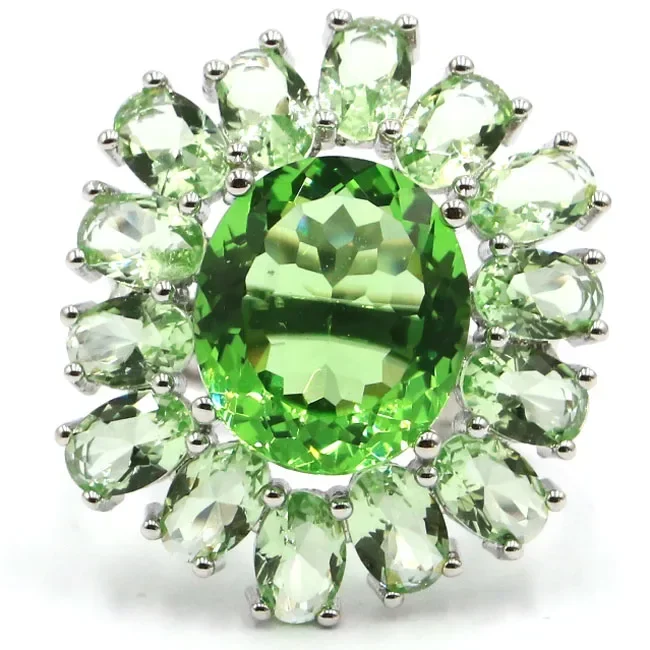 

Индивидуальные кольца из натурального серебра 925, кольца по индивидуальному заказу, роскошный золотой цитрин, цаворит, гранат, Лондон, синий топаз, турмалин, ежедневно