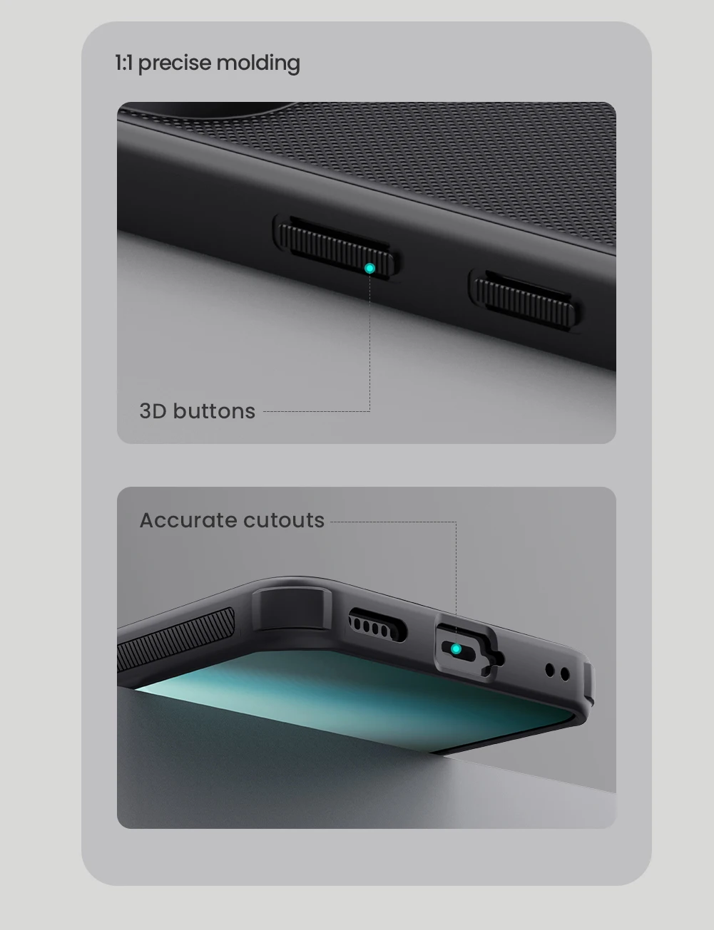 Für Nothing Phone 3-Hülle NILLKIN, taillierte Hülle für Nothing Phone 3, hochwertige, superfrostete Schildhülle, matte PC-Abdeckung – Detail 13
