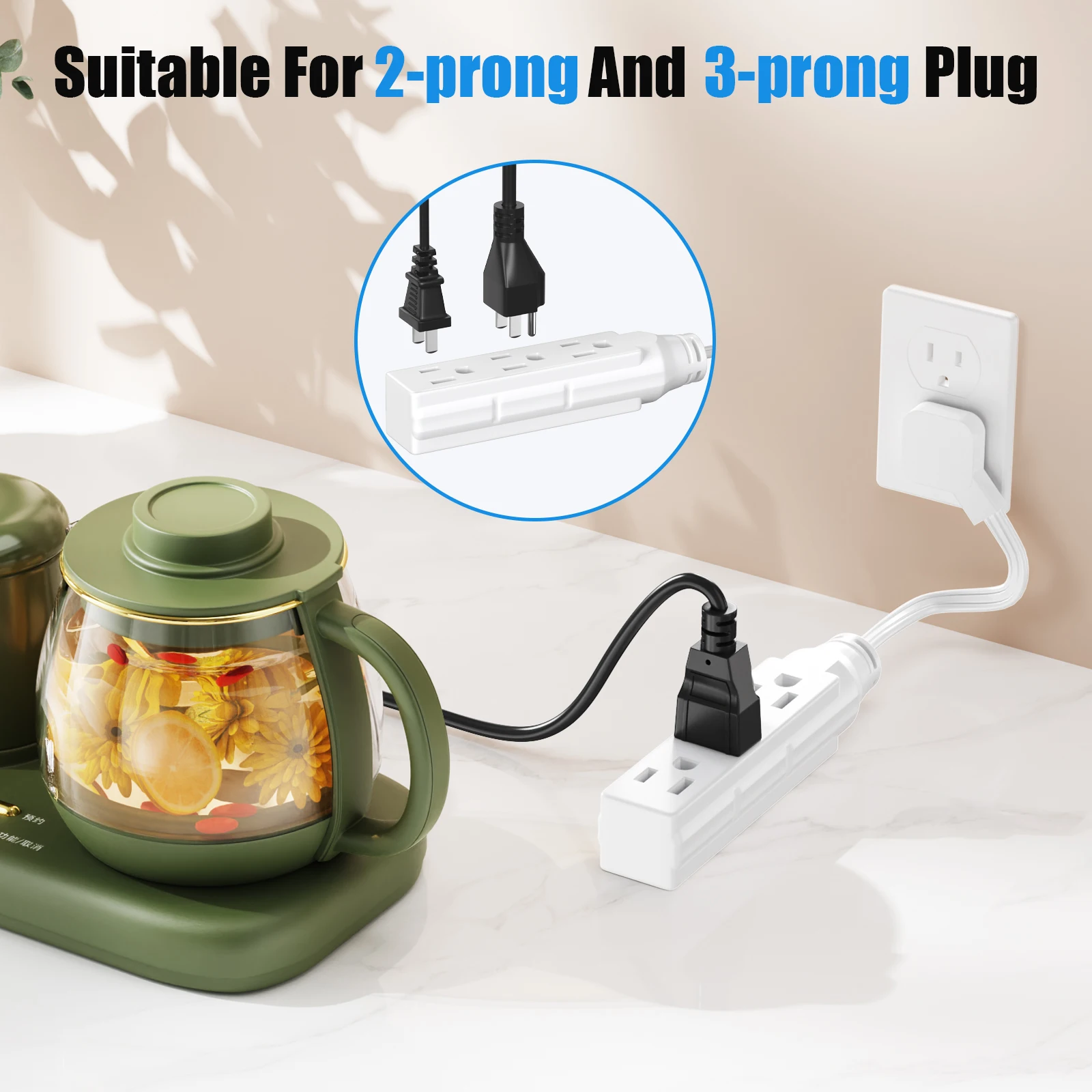 Multiprise à trois prises à fi - Power Strip Flat avis et prix