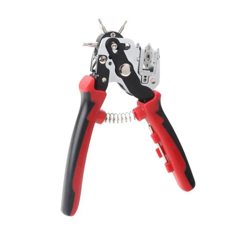 

Puncher Portable Multi Standard Six Round Hole Household Leather Belt Cardboard Punching Pliers Industrial Opening Pliers