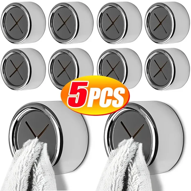 5/1PCS Punch Free Dishwashing Cloth Storage Clip Dishcloth Clip Kitchen Household Gloves Hook Towel Rack Hole Clip Wall Hanging