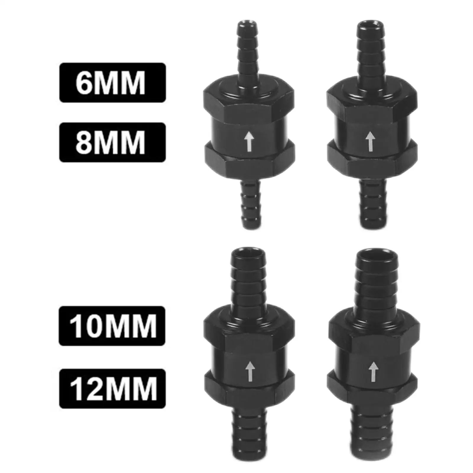 

Зворотный клапан, аксессуар из алюминия черного цвета для топливопровода, масла, воды, автомобиля, грузовика