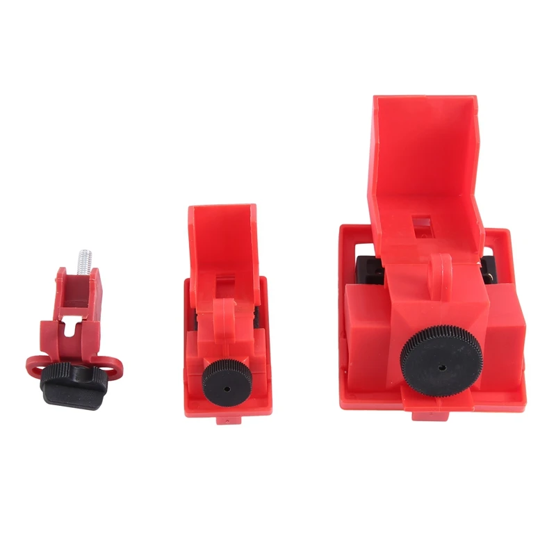 1Set Lockout Tagout Kit Clamp-On Circuit Breaker Lockout Safety Padlocks, Lockout Tag Universal