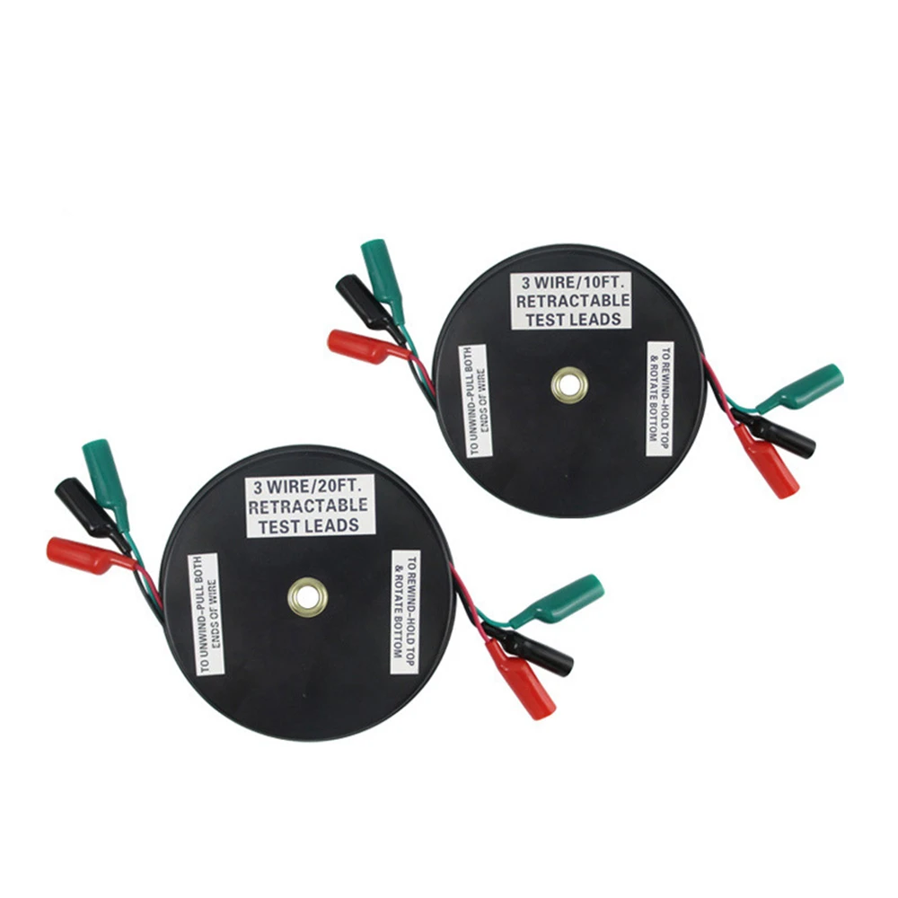 Accessorio di connessione multimetro automatico portatile durevole avvolgicavo strumento di prova prolunga pratica riparazione Auto retrattile