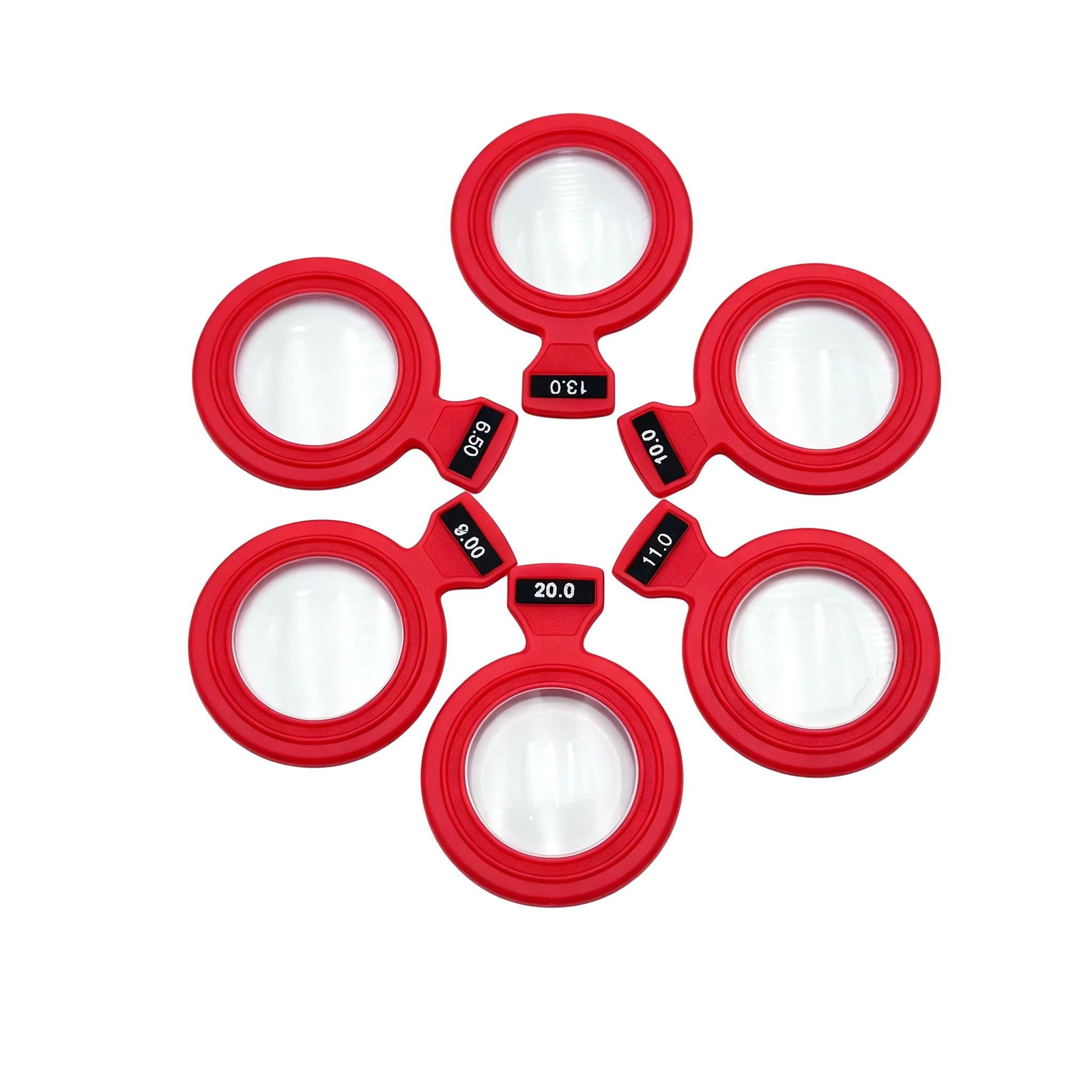 1 Piece Optical Spherical Lens Trial Lens for Trial Lens Set Plastic Rim DIA 38mm ±6.50D~±20D