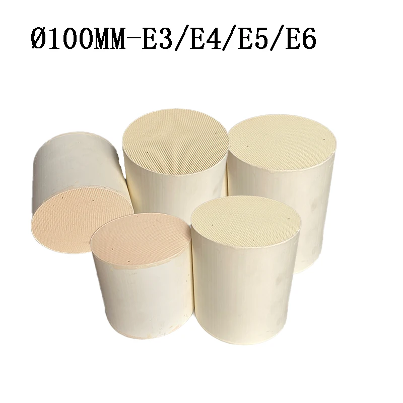 Φ100mm Universal Ceramic Catalyst for Petrol Vehicles Long Lasting Emission Control for Euro1 3 4 5 6 Compliant