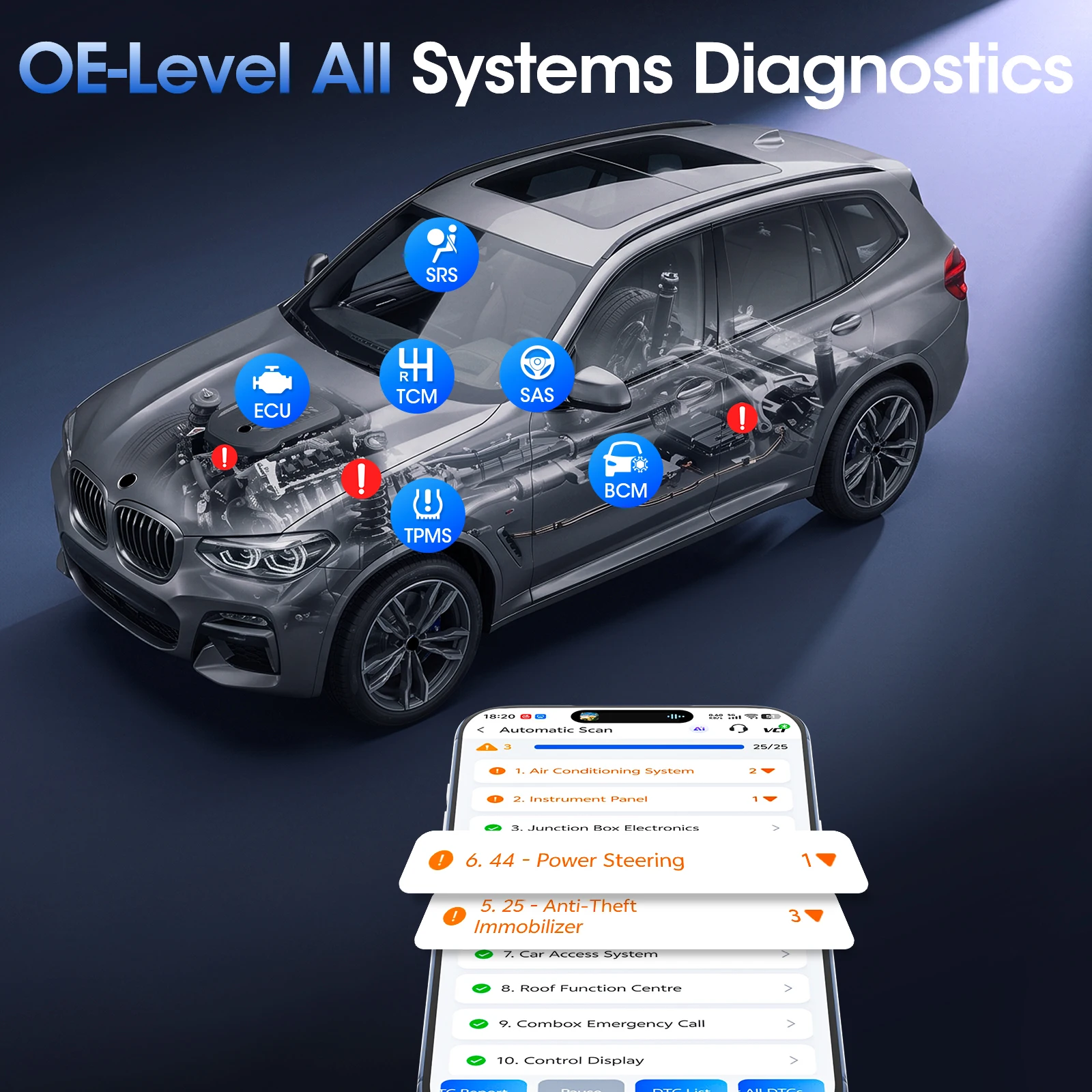 XTOOL Newest A30M Wireless OBD - огляд і ціна Obd2 Scanner Bluetooth Android